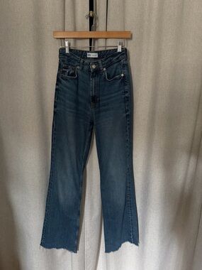 Zara Dark Blue High-Rise Jeans